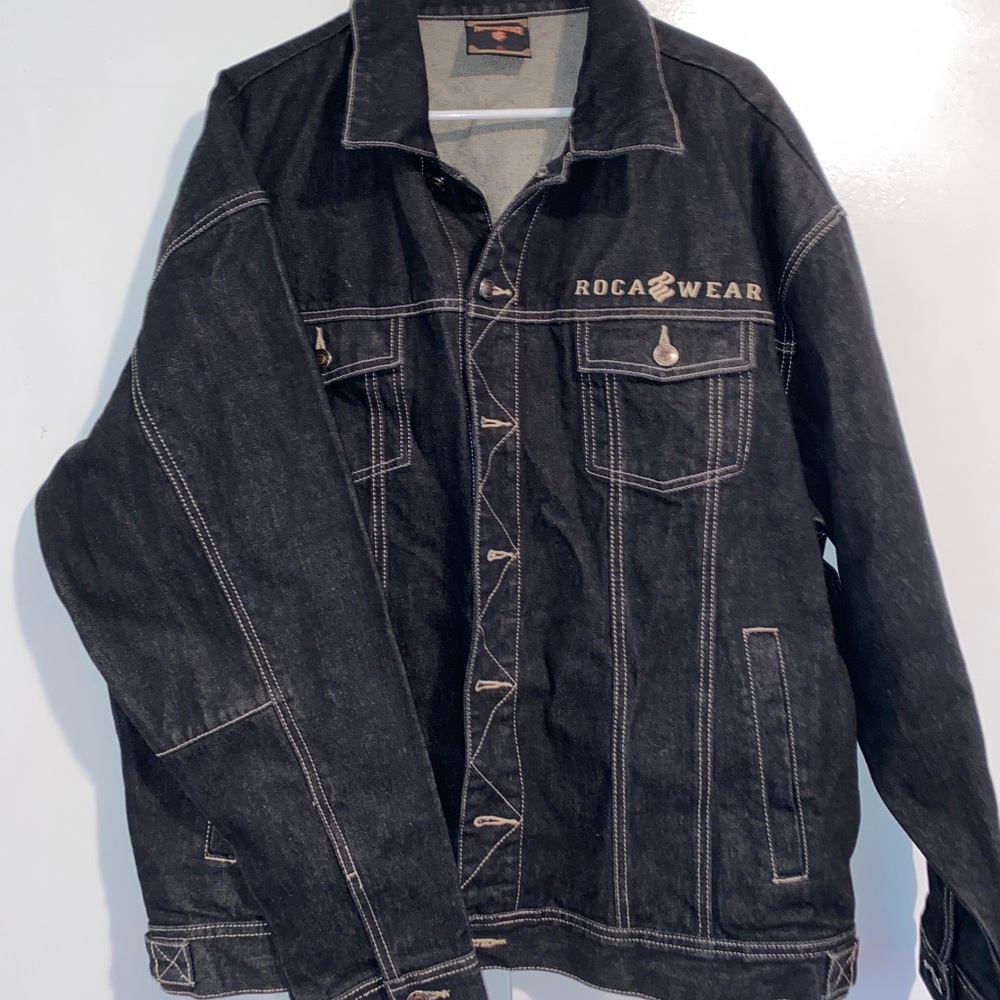 Authentic Rocawear Black Denim Jacket